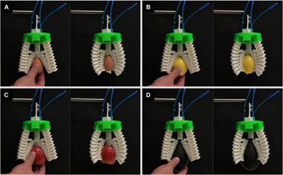 A 3D Printed Modular Soft Gripper Integrated With Metamaterials for Conformal Grasping